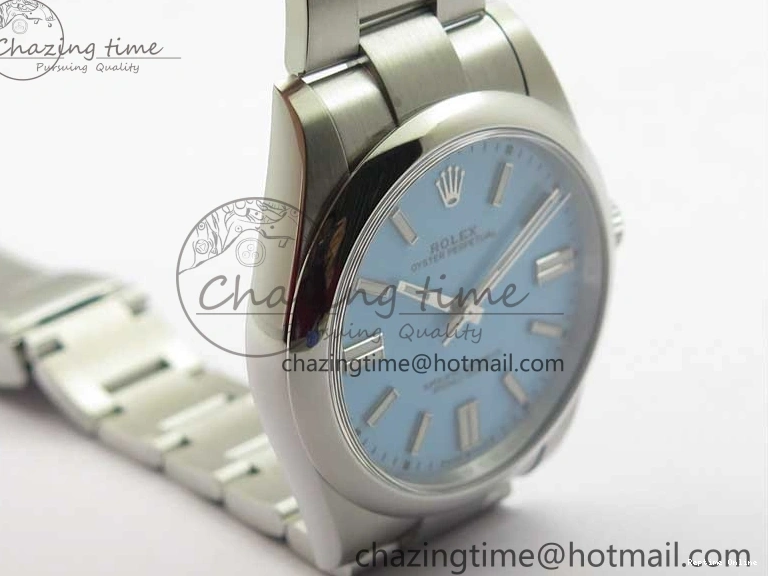 0514 Classic Oyster Perpetual 41mm 124300 ROF 1:1 Best Edition 904L Steel Tiffany Blue Dial on SS Bracelet A 2670